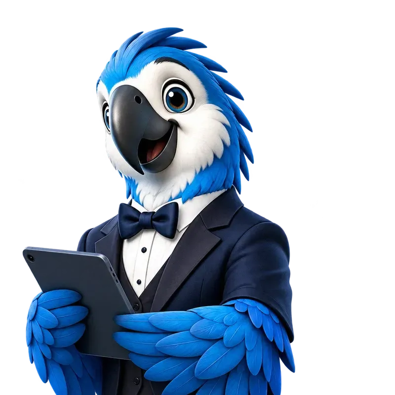 Alfie with a tablet device