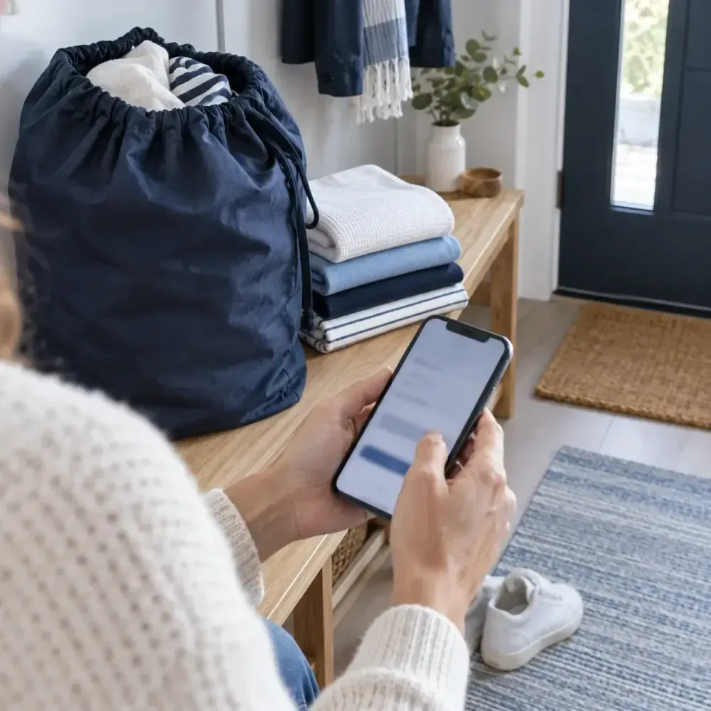 Booking on a smartphone